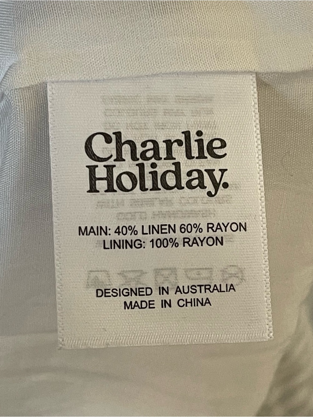 Charlie Holiday Striped Linen Blend Midi Wrap Skirt Size 6 White/Gray - Picture 9 of 11